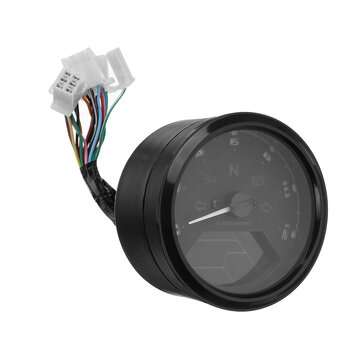 12000RPM Motorcycle LCD Digital Speedometer Tachometer Odometer Cafe Racer Motor
