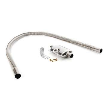 120cm Stainless steel Exhaust Pipe + Silencer For Parking Air Diesel Heater