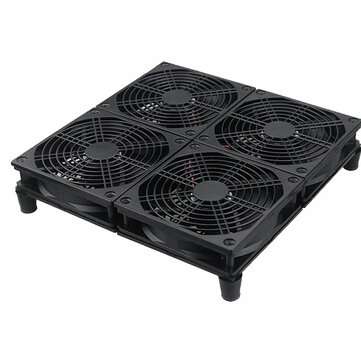 120MM 4 Cooling Fans Modem TV Box Gaming Router Radiator Base Adjustable Power Adapter Laptop Cooler