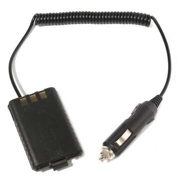 12V Car Charger Battery Adapter Eliminator for Baofeng UV5R Plus Two Way Radio
