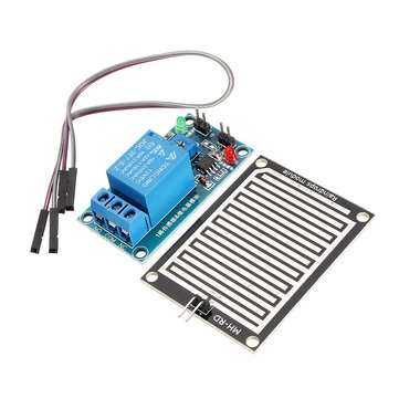 12V Raindrop Controller Relay Module Foliar Humidity Waterless Switch Rain Sensor Geekcreit for Ardu