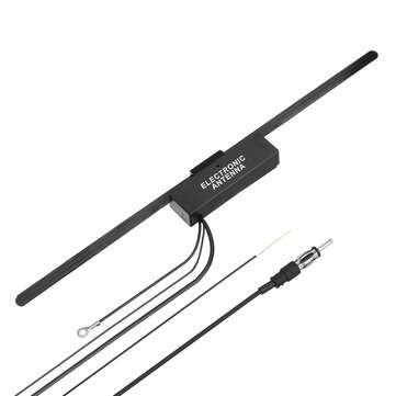 12V Universal Electronic Antenna Van Radio Window FM AM Stereo Adhesive