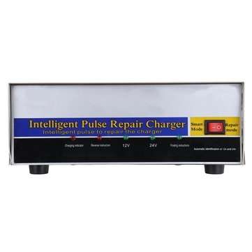 12V24V Car Battery Charger Intelligent Pulse Repair Charger Voltage Automatic Identification 6AH-200