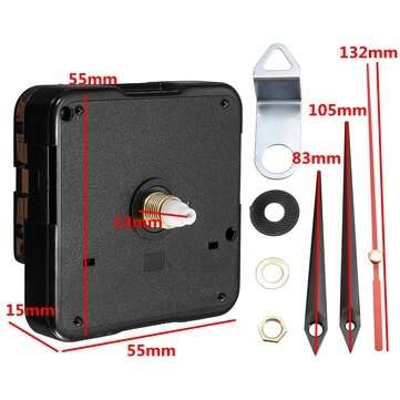 13mm DIY Wall Quartz Silent Clock Movement Mechanism Module DIY Kit Hour Minute Second