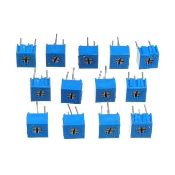 13Pcs 100R-1M Each 1 3362 Potentiometer Package 3362P Adjustable Resistor