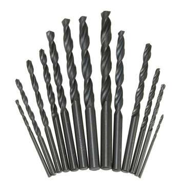 13pcs High Speed Steel 1.5-6.5mm HSS Straight Shank Twist Drill Bit Set