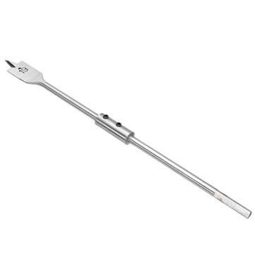 13pcs 6-25mm Wood Spade Flat Drill Bits with Extension Rod 1/4 Inch Hex Shank