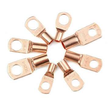 140pcs Assorted Car Auto Copper Ring Lug Terminal Wire Bare Cable Crimp Connectors