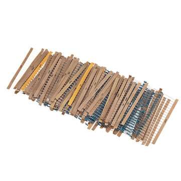 1460pcs 76 Kinds 1R-1M Value 5% 1/4W Metal Film Resistor Assorted Kit  20pcs Each Value with Plastic