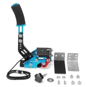 14Bit PC Hall Sensor USB Handbrake Hydraulic Lever SIM With Fixture Clamp For Raci... (COLOR.: BLUE)