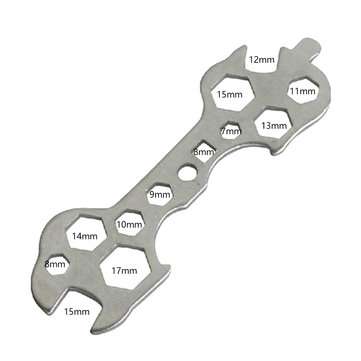 15 in 1 Practical Bicycle Cycling Bike Flat Hexagon Wrench Set Steel Hexagon Spanner Hand Repair Too