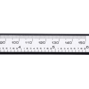 150mm Digital Ruler Digital Caliper Solar Power Carbon Fiber Ruler Measuring Tool