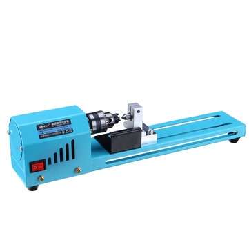 150W 12V-24V Mini Beads Machine Miniature Lathe DIY Woodworking Lathe Grinding Polishing Wood Workin