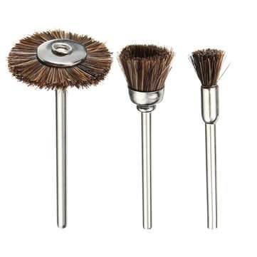 15pcs Nylon Bristle Brushes Set Deburring Cleaning Polishing Tool For Electric Grinder