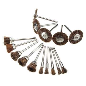 15pcs Nylon Bristle Brushes Set Deburring Cleaning Polishing Tool For Electric Grinder