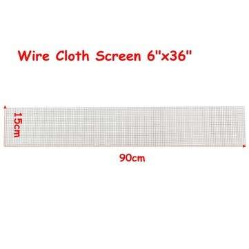 15x90cm Woven Wire 304 Stainless Steel Filtration Grill Sheet Filter 4 Mesh