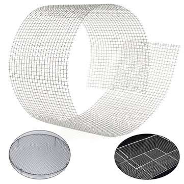 15x90cm Woven Wire 304 Stainless Steel Filtration Grill Sheet Filter 4 Mesh