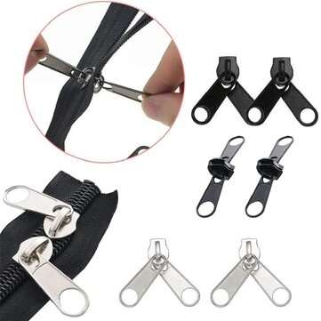 169Pcs Zipper Repair Kit Zipper Replacement Zipper Pull Rescue Kit with Zipper Install Pliers Tool a