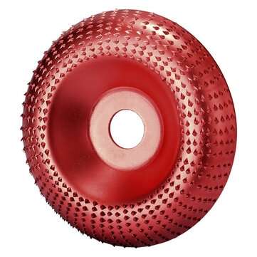 16mm Carbide Wood Sanding Carving Shaping Disc Angle Grinder Wheel  (COLOR.: WINERED)