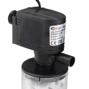 1800L/H ABS Water Fish Tank Ultra Silent Aquarium Filter Submersible Oxygen Air Pump Circulating Rai