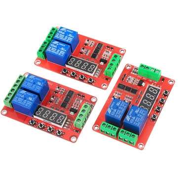 2 Channel Multi-function Relay Module Delay Self-lock CycleTiming Timer Relay 5V/1... (VOLTAGE: 24V)