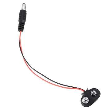 20pcs DC 9V Battery Button Power Plug Mega 2560 1280 UNO R3 132 9V Battery Buckle T Type  f