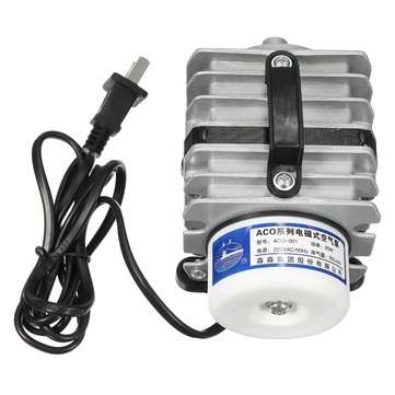 20W 220V Air Pump Electromagnetic Oxygen Air Pump Hydroponics Aquarium Pond Fish Tank
