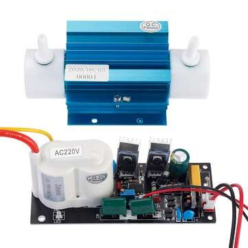 220V 5g Silica Tube Ozone Generator Module Ozone Output Adjustable Open Power Pack with Accessory