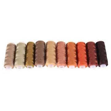 250 Yard Spools 60 Colors Polyester Sewing Thread Reel Machine Hand Cord Tools Set