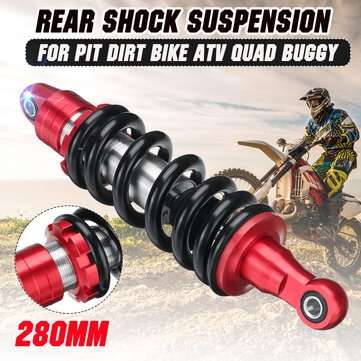 280mm 11" Rear Shock Absorber Suspension For Dirt Bike TTR90 CRF70 SSR110 XR100 ... (COLOR.: SILVER)