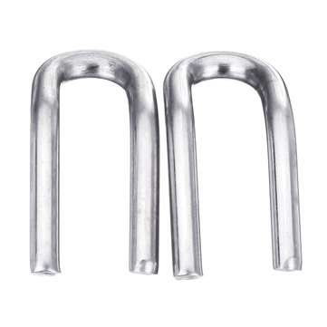 2pcs 50mm Stainless Steel Exhaust Muffler Springs Expansion Chambers Manifold Link Pipe