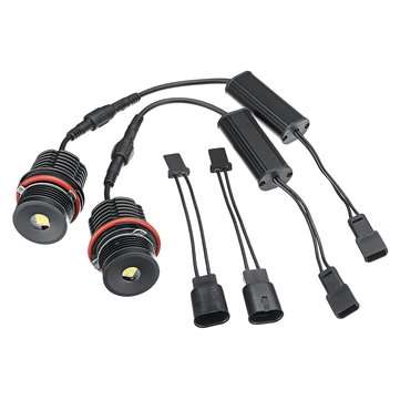 2pcs 80W Angel Eyes Error Free LED Halo Ring Lights Bulbs for BMW E39 E53 E63