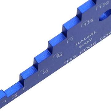 2pcs Aluminium Alloy 1/8 to 2-1/4 Inch Depth Gauge Saw Gauge for Table Saw Router Table Set Up Miter