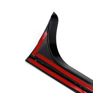 2Pcs Car Black Gloss Black Rear Window Side Spoiler Wing Canards Splitter For VW Golf 6 MK6 2008-201