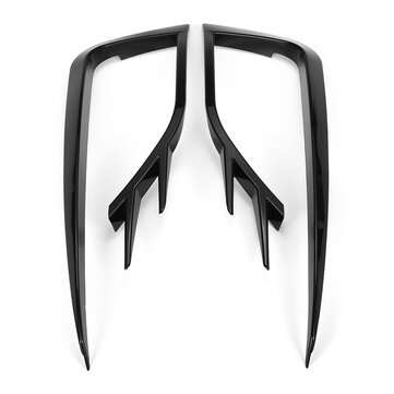 2Pcs Car Glossy Black Front Fog Lamp Eyebrow For VW Golf MK7.5 2018-2020