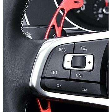 2Pcs Car Steering Wheel Paddle Extend Shifter Replacement Red For VW GOLF GTI R GTD GTE MK7 7 POLO G