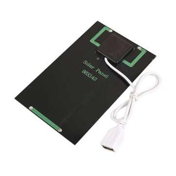 2W 5V USB Solar Panel Outdoor Portable Solar Charger Pane Climbing Fast Charger Polysilicon Travel D