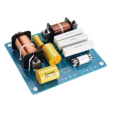 2-way Subwoofer Tweeter Speaker Divider 1200W 1500-3000Hz 4-8 Crossover Frequency Divider for 10-1