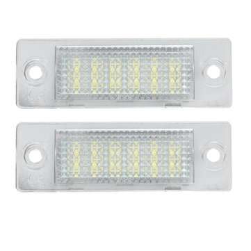 2x LED License Number Plate Light for VW Caddy T5 Golf Passat