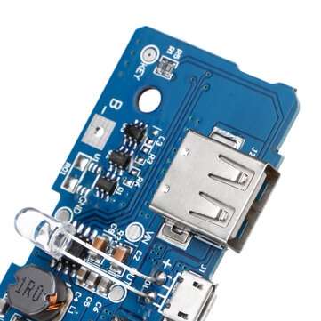 3.7V To 5V 1A 2A Boost Module DIY Power Bank Mainboard Circuit Board Built In 18650 Lithium Battery