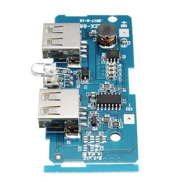 3.7V To 5V 1A 2A Boost Module DIY Power Bank Mainboard Circuit Board Built In 18650 Lithium Battery