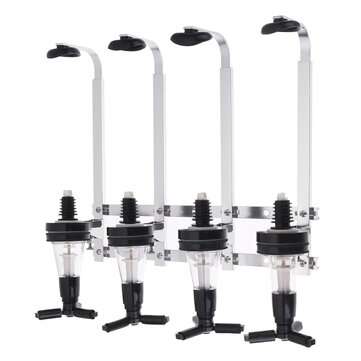 30ml Capacity Wall Mounted Stand 4 Bottle Alcoholic Drink Dispenser for Home Bar Drink Dispenser Pou