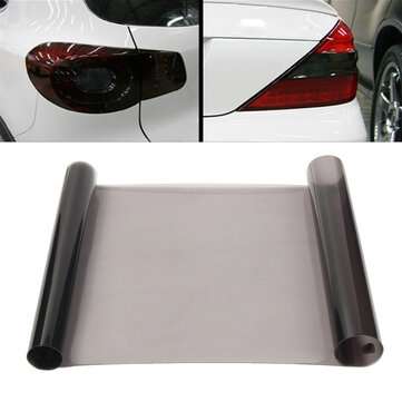 30x180cm Light Black Car Headlight Film Taillight Vinyl Tint Fog Light Protection Sheet Sticker DIY