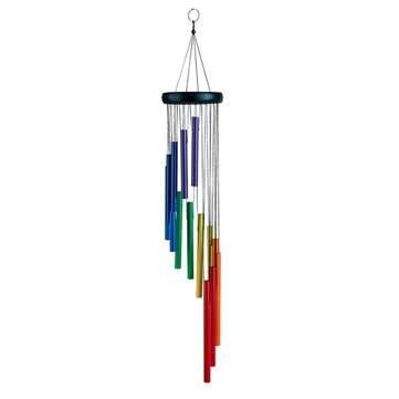 32 Inch Rainbow Wind Chimes Outdoor Amazing Grace Wind Chimes as Memorial Gift