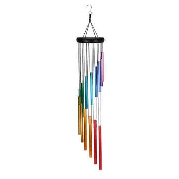 32 Inch Rainbow Wind Chimes Outdoor Amazing Grace Wind Chimes as Memorial Gift