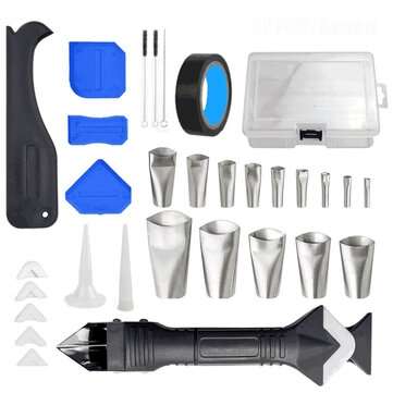 32Pcs Caulking Nozzle Sealant Finishing Tool Grout Scraper Reusable Caulking Tool for Door Window Cl
