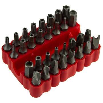 33pcs Torq Torx Hex Star Spanner Tri Wing Screwdriver Magnetic Holder Security Tamper Proof Bit Set