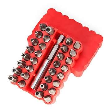 33pcs Magnetic Screwdriver Bit Set Torx Hex Star Spanner Tri Wing Electric Screwdriver Hex Bits with