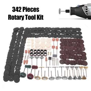 342pcs Multi Rotary Power Drill Kit Polishing Sanding Grinding Rotary Tool Accessories Abrasive Tool