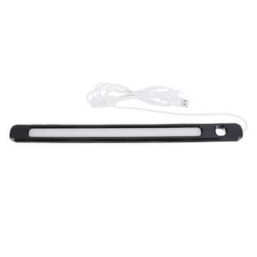 34cm DC5V 6W USB 24LED Rigid Strip Bar Light Magnet Stick-on Desk Table Reading Cabinet Lamp
